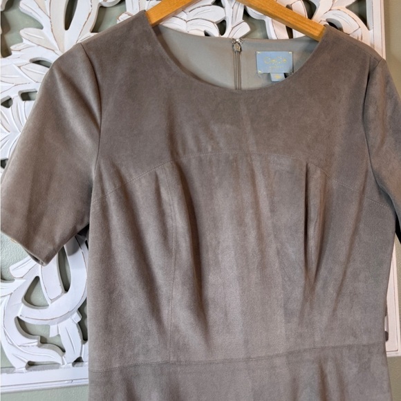 CeCe Mink Suede-Like Dress Gray Size 10 - Picture 2 of 7